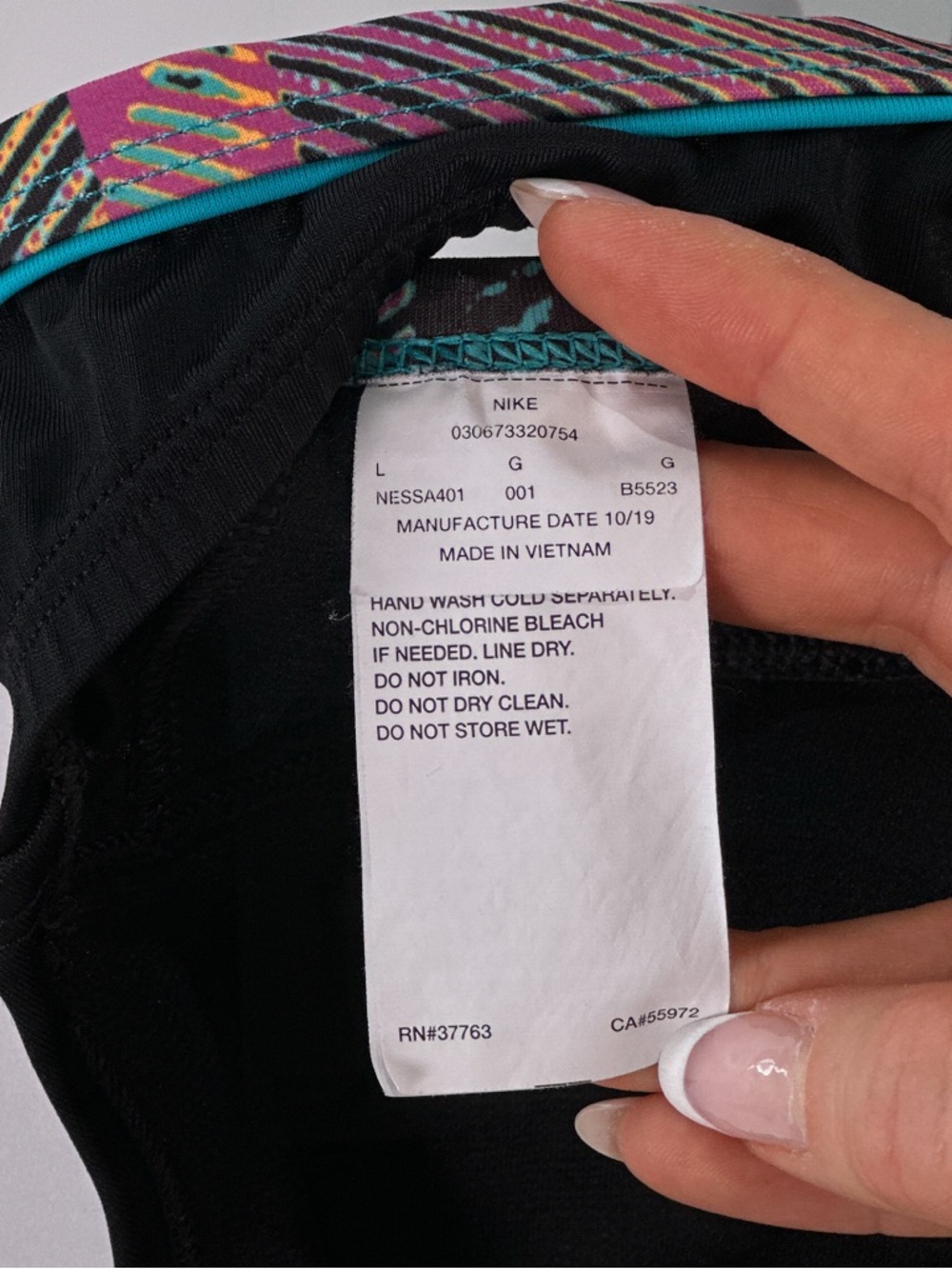 Nike Women’s Racerback One Piece Swimsuit Black Size L - Picture 6 of 12